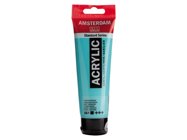 661 Turkooisgroen 120 ml Tube Acrylverf Amsterdam