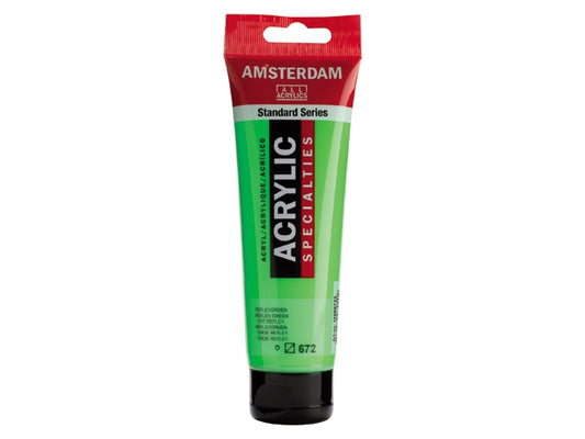 672 Reflexgroen 120 ml Tube Acrylverf Amsterdam Neon