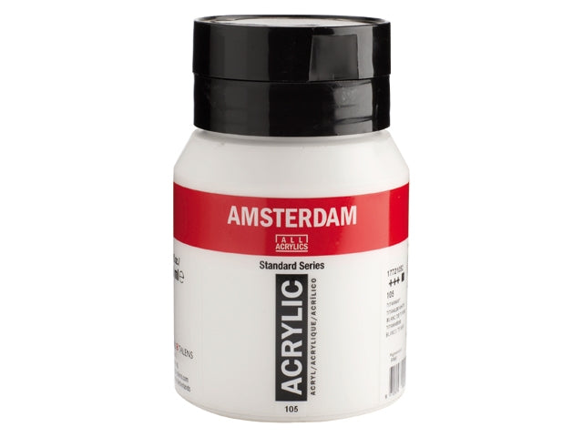 Amsterdam Acryl 500ml 105 Titaanwit