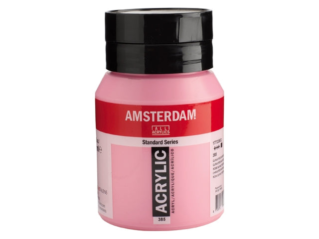 Amsterdam Acryl 500ml 385 Quinacridone rose Licht