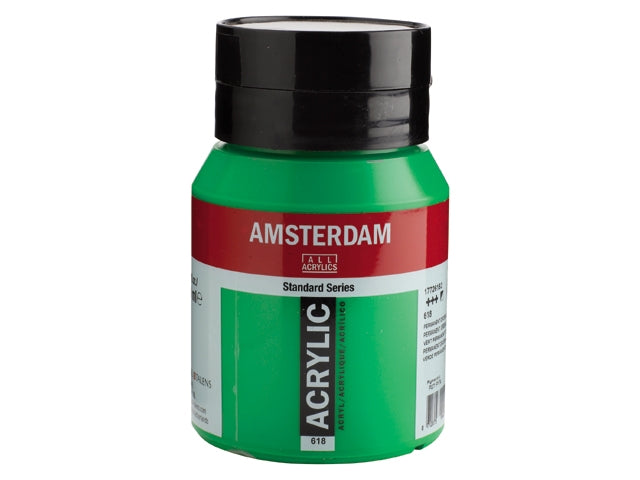 Amsterdam Acryl  500ml  618  Pemanent groen Licht