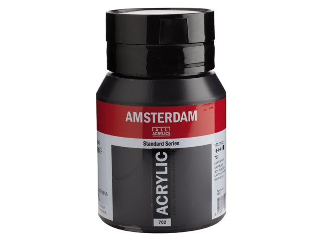 Amsterdam Acryl  500ml  702  Lampenzwart