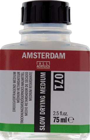 Droogvertragend Slowdrying Medium 071 75ml Amsterdam langzaamdrogend voor acrylverf