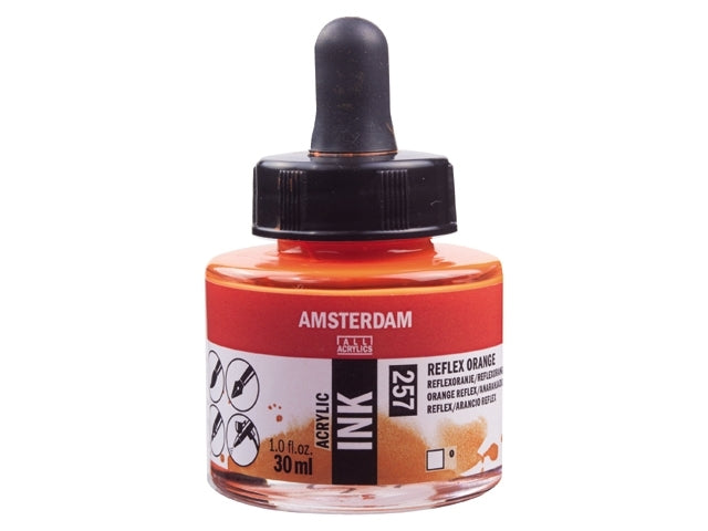 Reflexoranje 257 Amsterdam Acryl Inkt 30 ml. Neon