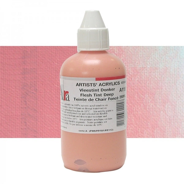 ARA 250ml  A115  VLEESTINT DONKER Artists Acrylics