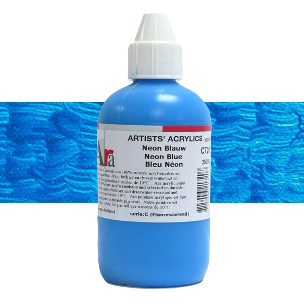 ARA 250ml  C720 NEON BLAUW Artists Acrylics