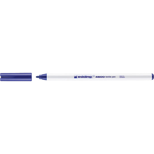 Edding 4600 Textielstift Blauw 1mm punt