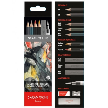 Graphite Line, RGB 13 set Caran D'Ache