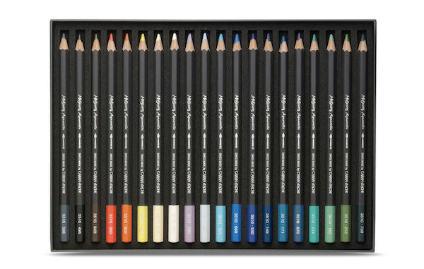 Museum “aquarel” marine doos 20 kleuren set Caran D'Ache