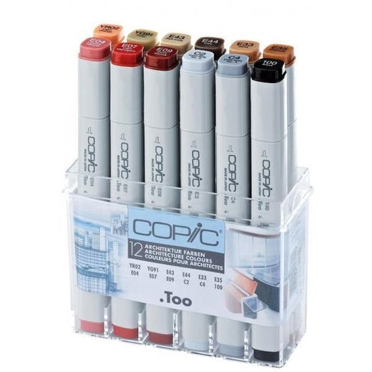 Copic markers Architect 12 kleuren Set