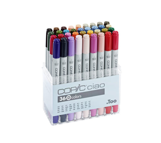 Copic Ciao set, 36 kleuren set D