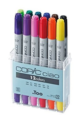 Copic Ciao set, 12 kleuren