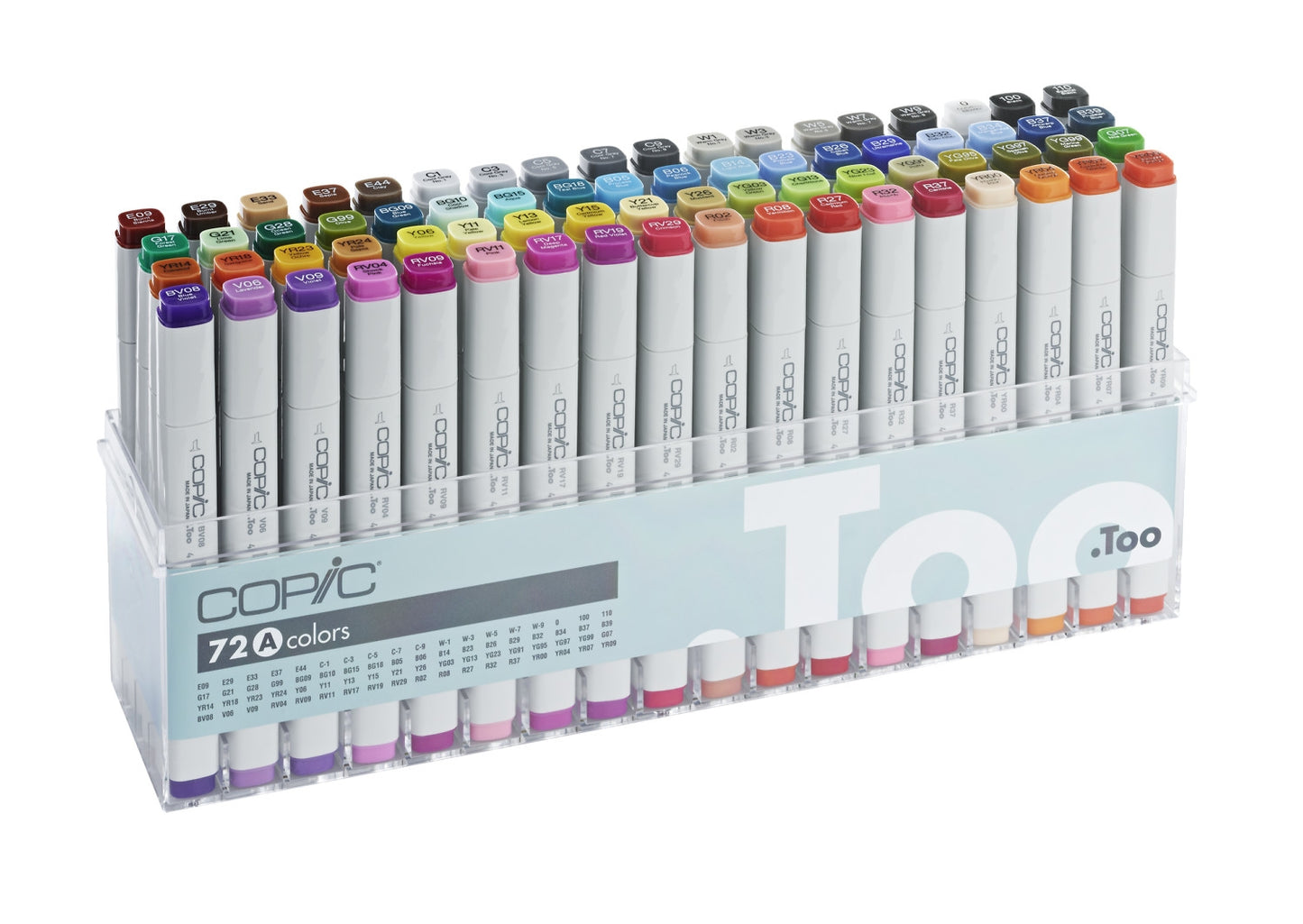 Copic markers, set A 72 kleuren