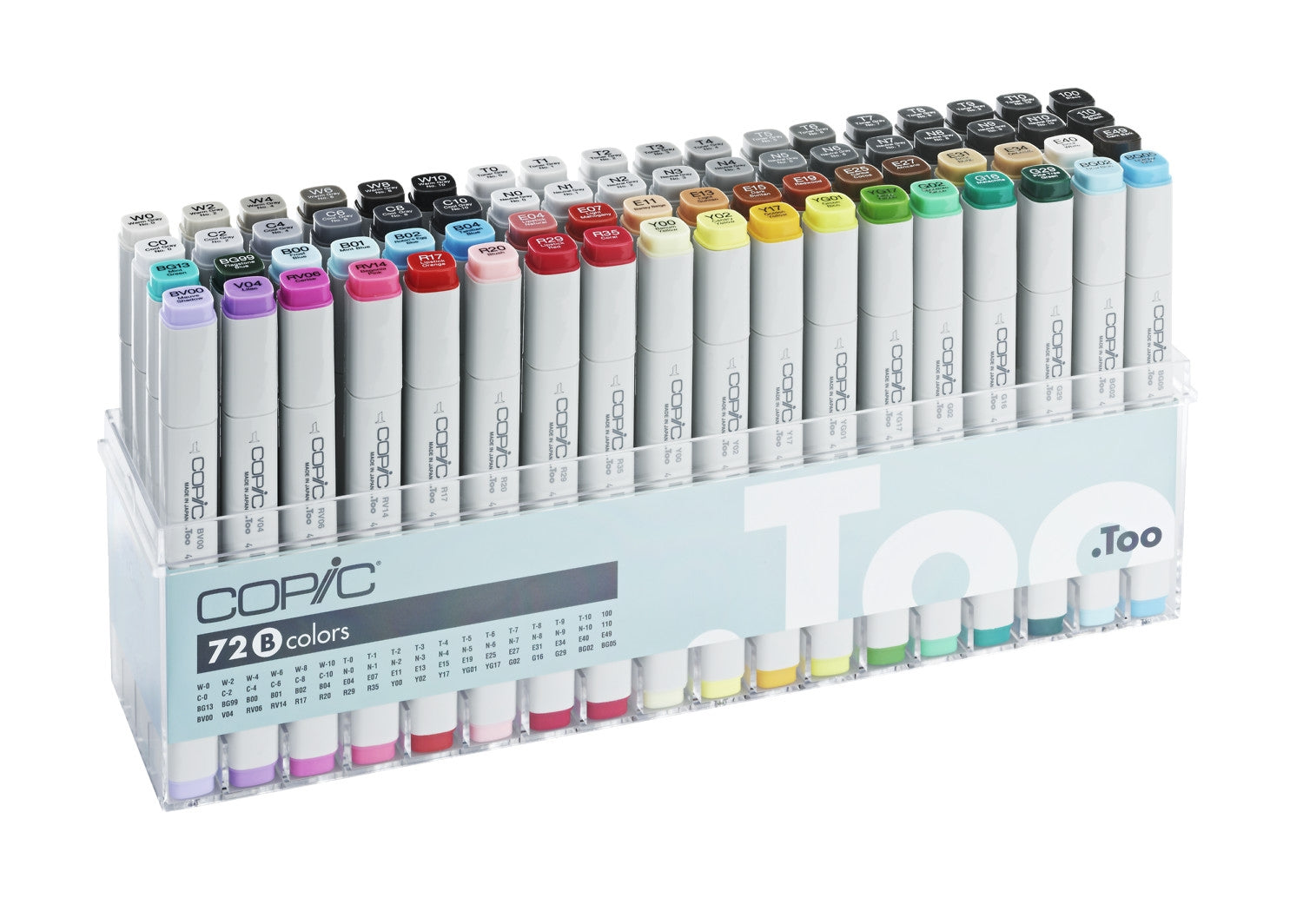 Copic markers, set B 72 kleuren