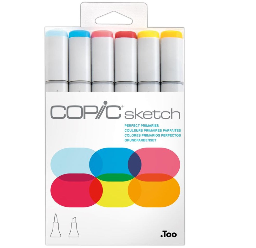 Copic Sketch 6 set - Perfect Primaries