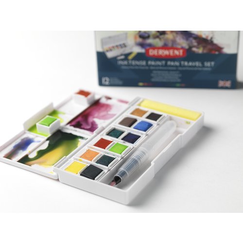 Derwent Inktense paint pan travel set #1