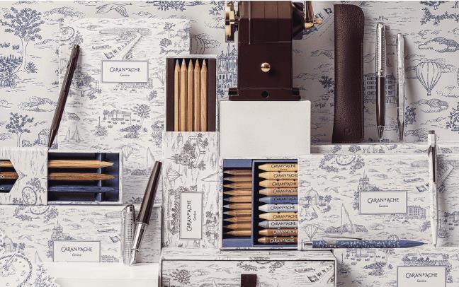 Limited Edition Notitieboek A5 Caran D'ache Toile de Jouy