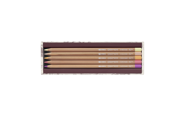 Limited Edition Aquarelpotloden Set Caran D'ache Toile de Jouy