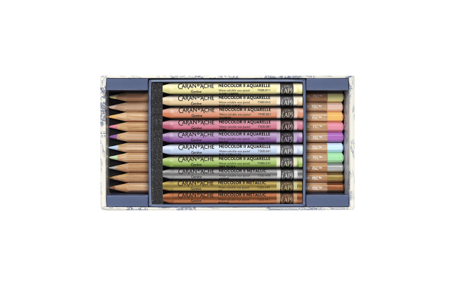 Limited Edition Mixed Media Set Caran D'ache Toile de Jouy