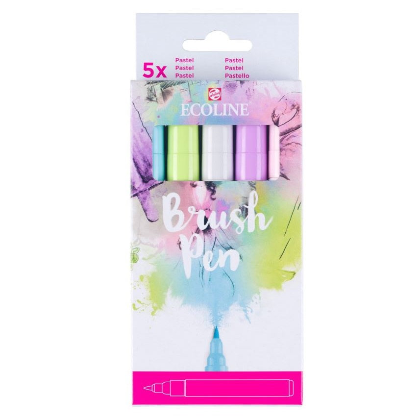 Ecoline brushpen set 5 "Pastel"