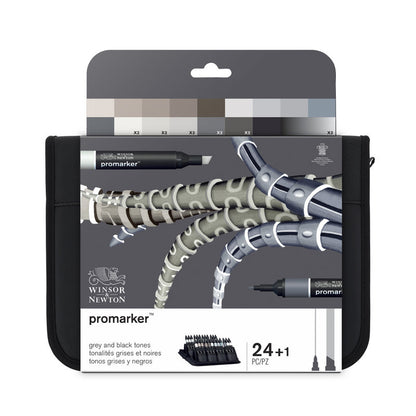 Promarker 24 set - Grey and Black Tones Winsor & Newton