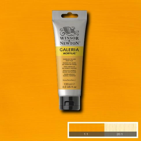  120ml  115 S1  Cadmium Yellow Deep Hue Galeria Acryl