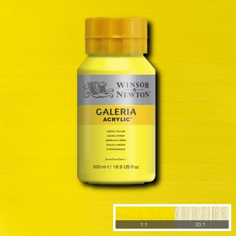 500ml  346 S1  Lemon Yellow Galeria Acryl