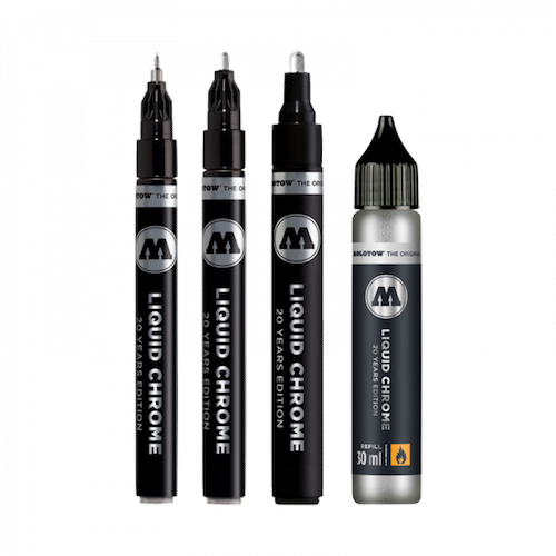 Liquid Chrome Refill Inkt 30ml Molotow