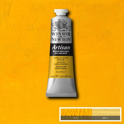 37ML Cadmium Yellow Medium, no 116 S2, W&N Artisan Watervermengbare Olieverf (Levertijd mogelijk 3-5 dagen)