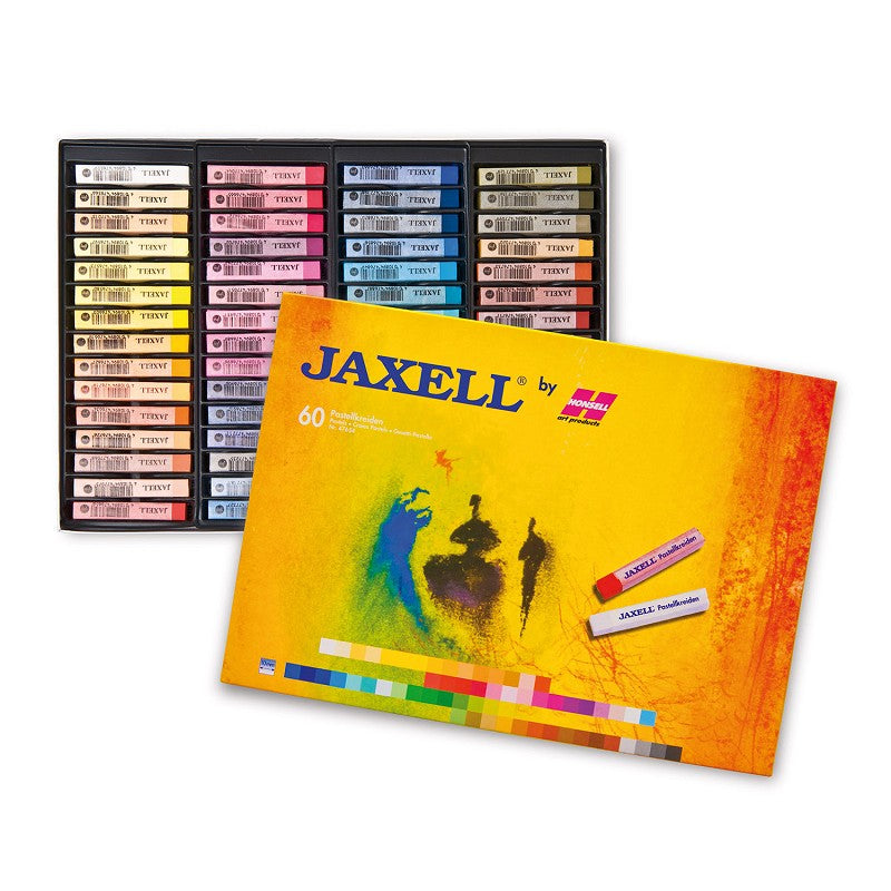 Softpastels studiekwaliteit, kartonnen box met hele pastelkrijtjes Jaxell