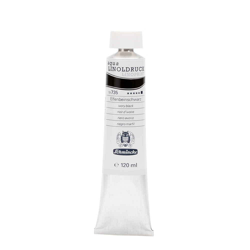Blockprint inkt Waterbasis 120ml Schmincke Ivoor Zwart no 735
