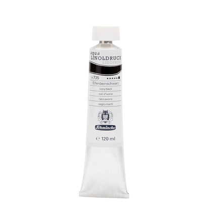 Blockprint inkt Waterbasis 120ml Schmincke Ivoor Zwart no 735