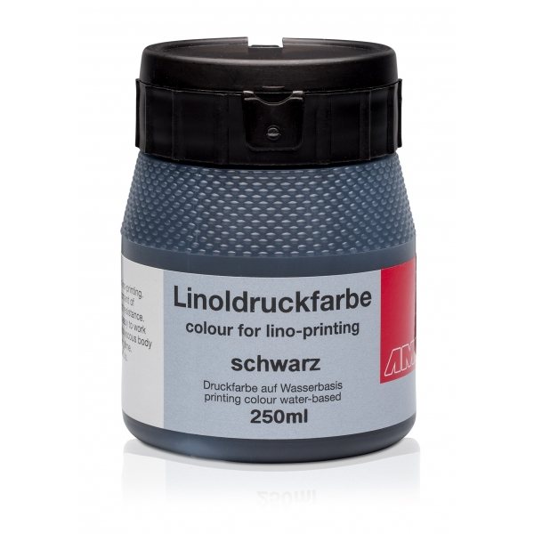 Ami Linodruk inkt Zwart 250ml op waterbasis