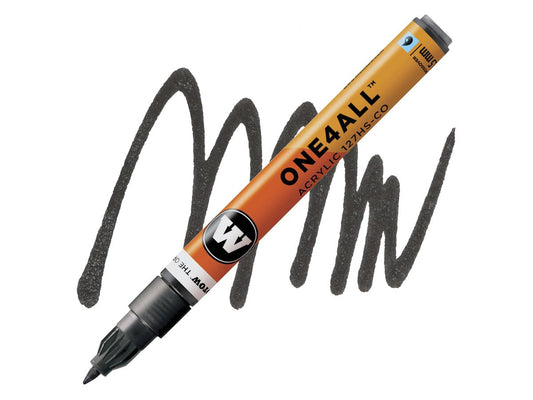 127HS 1.5mm METALLIC BLACK Molotow One4All Acryl Marker