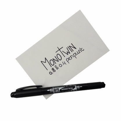 Tombow Fineliner Mono Twin Zwart