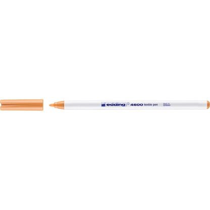 Edding 4600 Textielstift Licht oranje 1mm punt