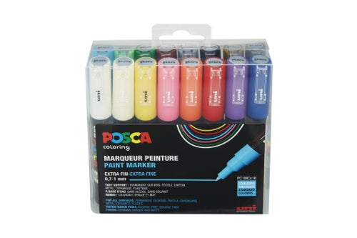 Posca PC1M/16 set fijne punt PC1M/16 verf stiften