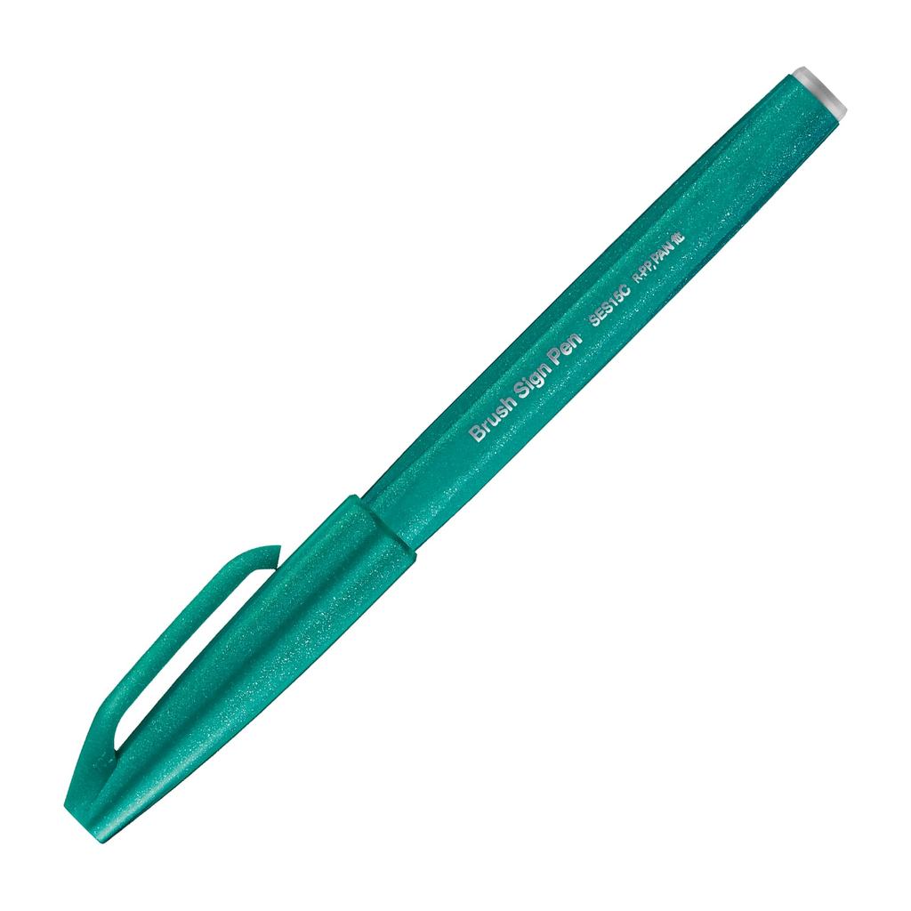 Pentel Brush Sign pen turquoise groen