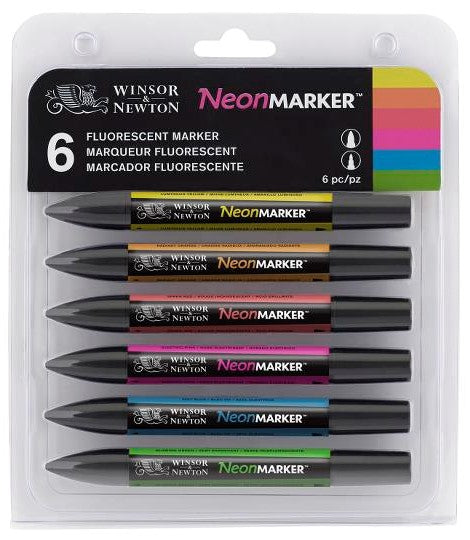 Promarker set 6 Neon Colours