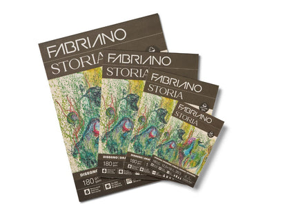 Fabriano Storia tekenpapier 12.5x18 cm 180 g/m2 25% katoen 30 vel