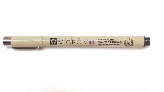 Pigma Micron 03 (0.35mm) BLACK Sakura Fineliner