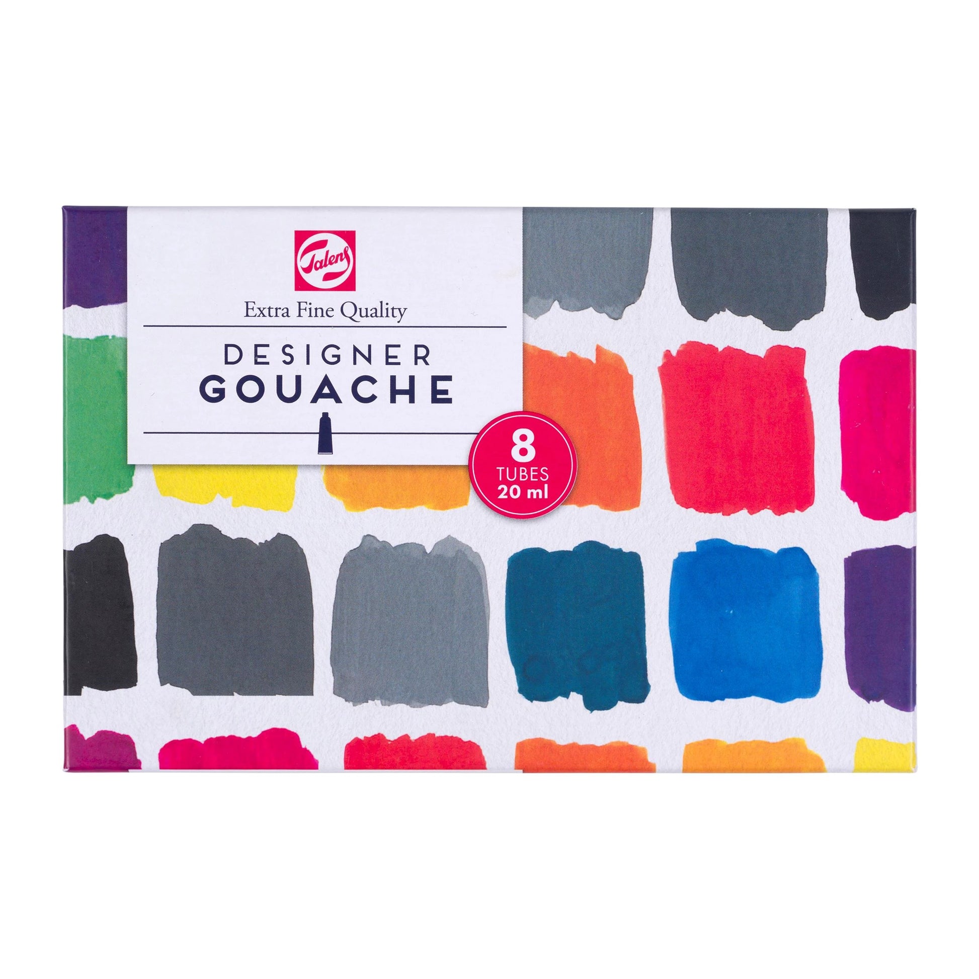 Gouache Plakkaatverf Talens set 8 tubes 20 ml