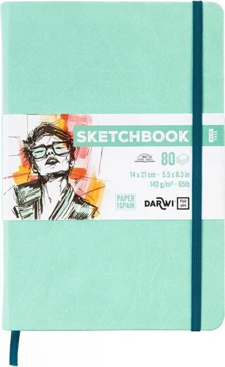 Set fineliners Staedtler 6 stuks met Darwi Schetsboek A5