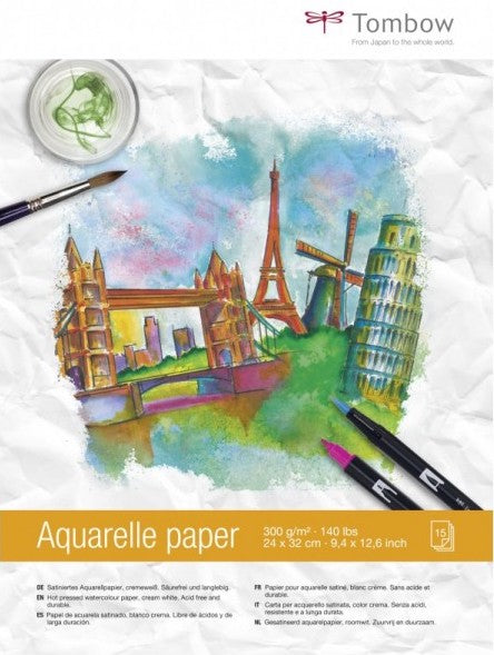 Tombow aquarelpapier 300 gram 24 x 32 cm