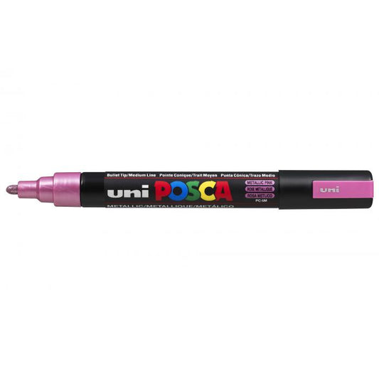 Posca verf stift PC5M Roze Metaal