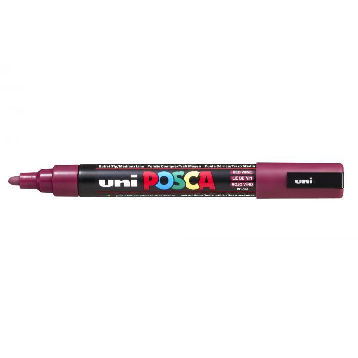 Posca verf stift PC5M Wijn Rood