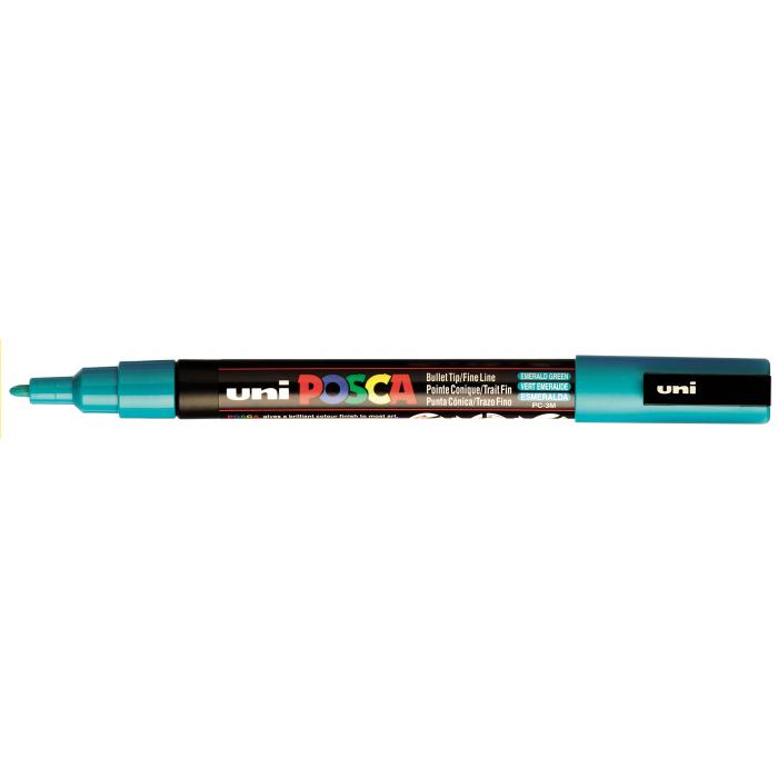 Posca verf stift PC3M Smaragd Groen