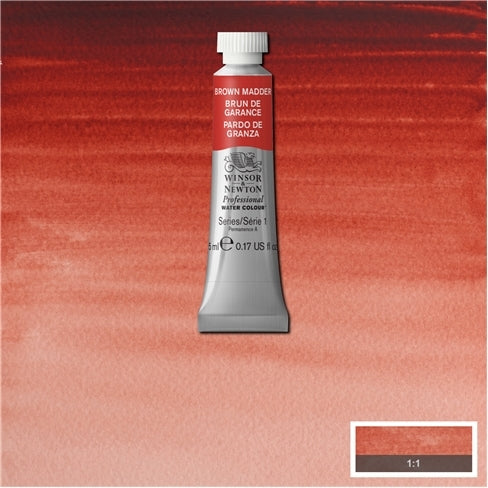 Brown Madder 5ml  056 S1 Artist's Aquarel Winsor & Newton