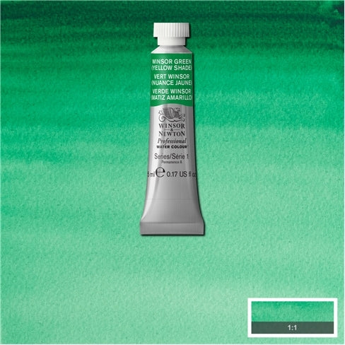 Winsor Green (yellow shade) 5ml  721 S1 Artist's Aquarel Winsor & Newton