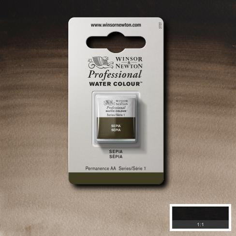 Sepia napje  609 S1 Artist's Aquarel Winsor & Newton